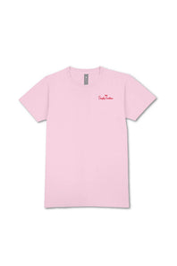 Simply Southern Youth Cow Logo T-Shirt for Girls in Light Pink