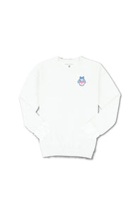Simply Southern Youth American Belle Fleece Sweatshirt for Girls in White