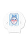 Simply Southern Youth American Belle Fleece Sweatshirt for Girls in White
