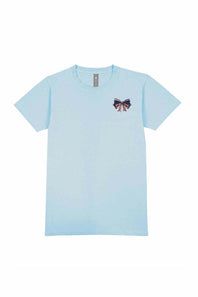 Girls Simply Southern Youth Land Of Liberty T-Shirt for Girls in Ice
