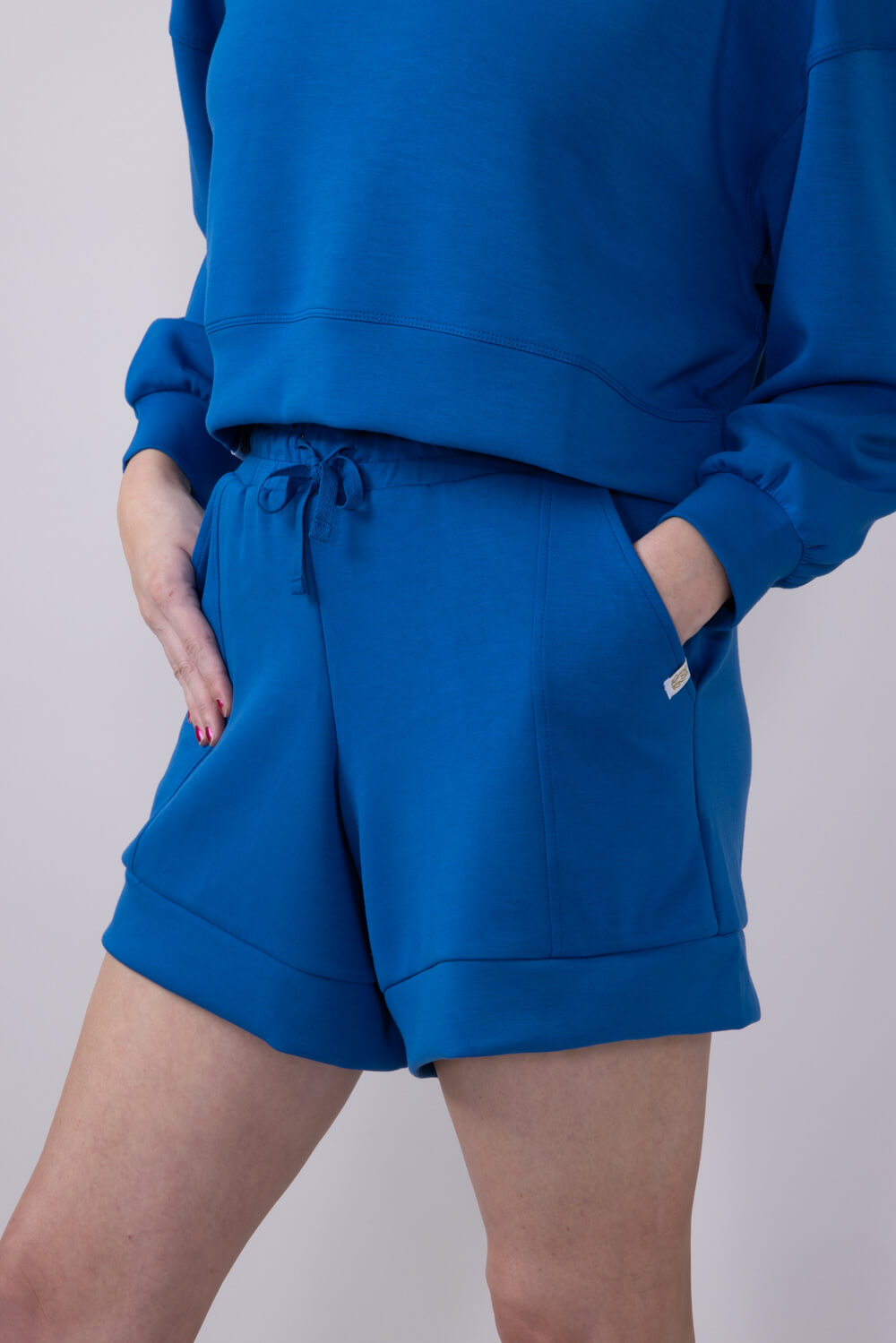 women's Simply Southern Sophie Modal Shorts for Women in Royal Blue