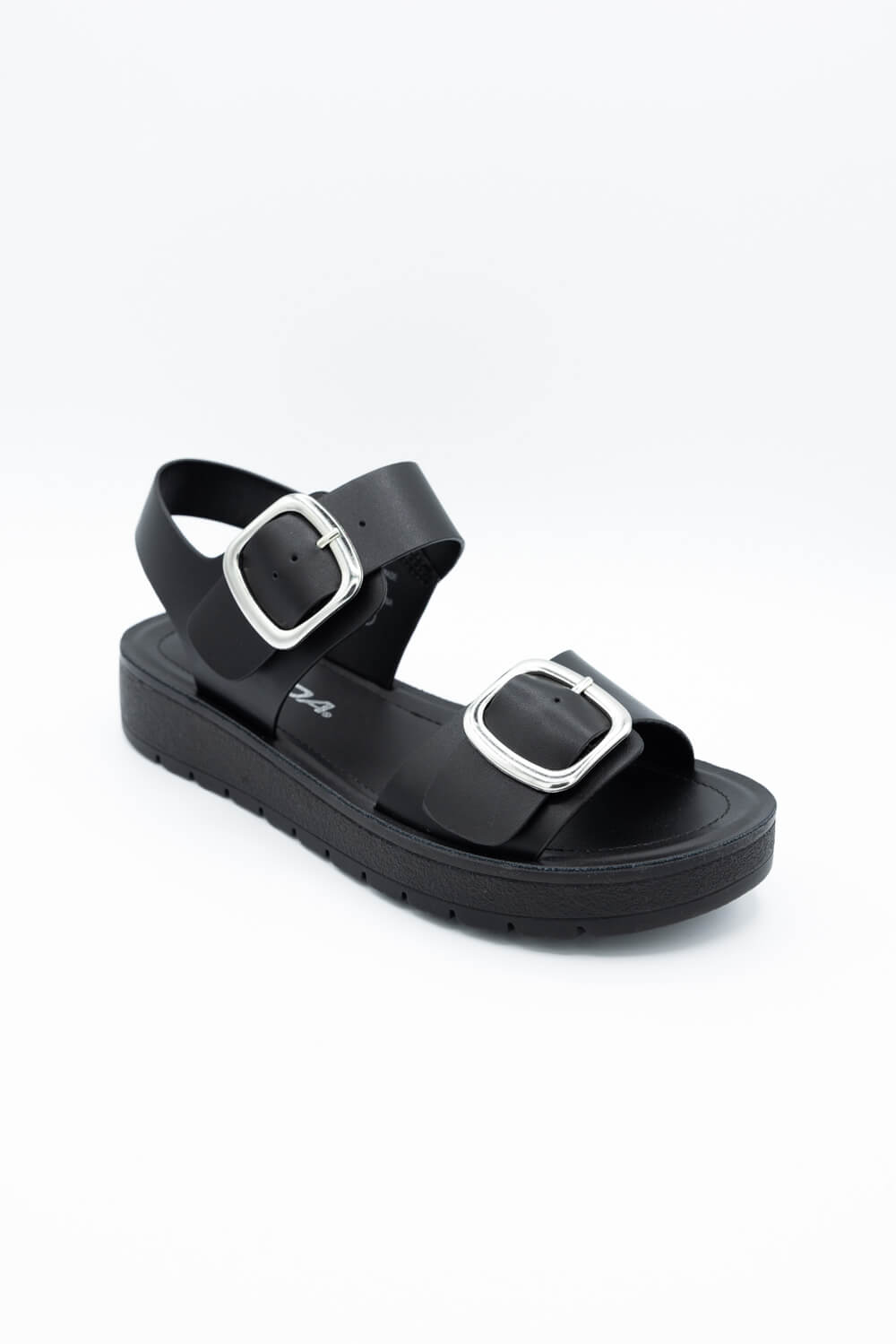 Soda Jackie Platform Sandals for Women in Black