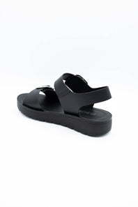 Soda Jackie Platform Sandals for Women in Black