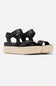 Sorel Cameron Flatform Wedge Sandals for Women in Black