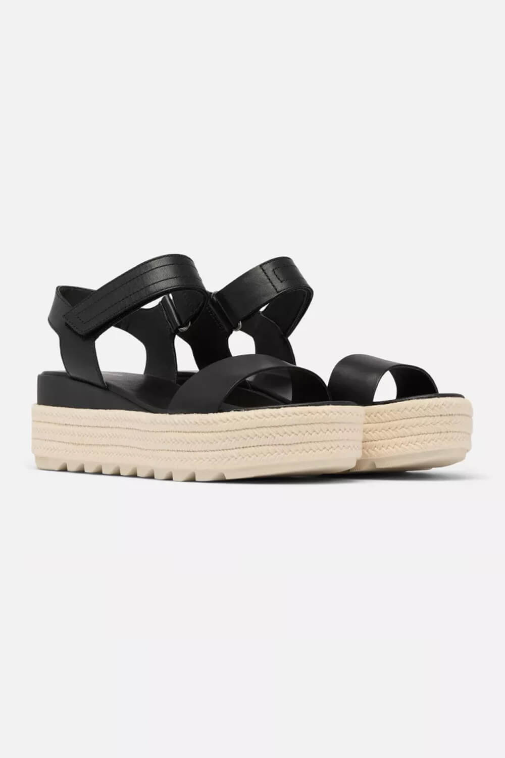 Sorel Cameron Flatform Wedge Sandals for Women in Black