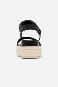 Sorel Cameron Flatform Wedge Sandals for Women in Black