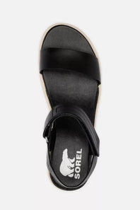 Sorel Cameron Flatform Wedge Sandals for Women in Black