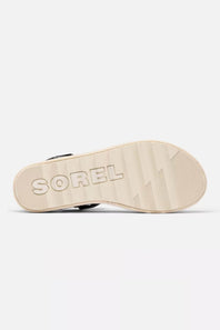 Sorel Cameron Flatform Wedge Sandals for Women in Black