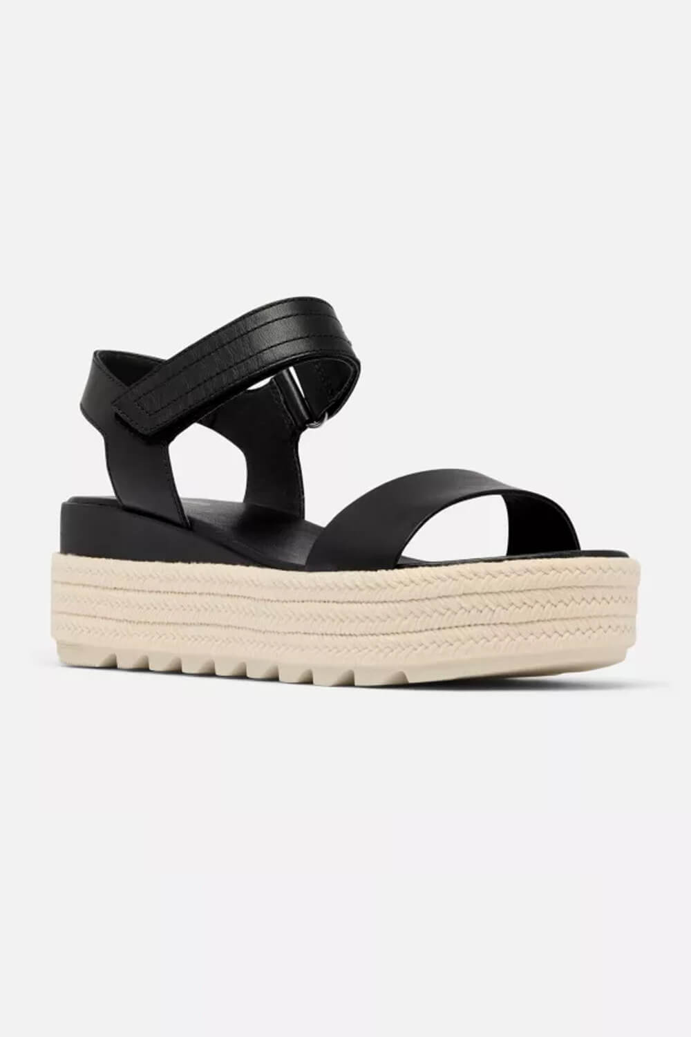 Sorel Cameron Flatform Wedge Sandals for Women in Black