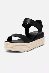 Sorel Cameron Flatform Wedge Sandals for Women in Black
