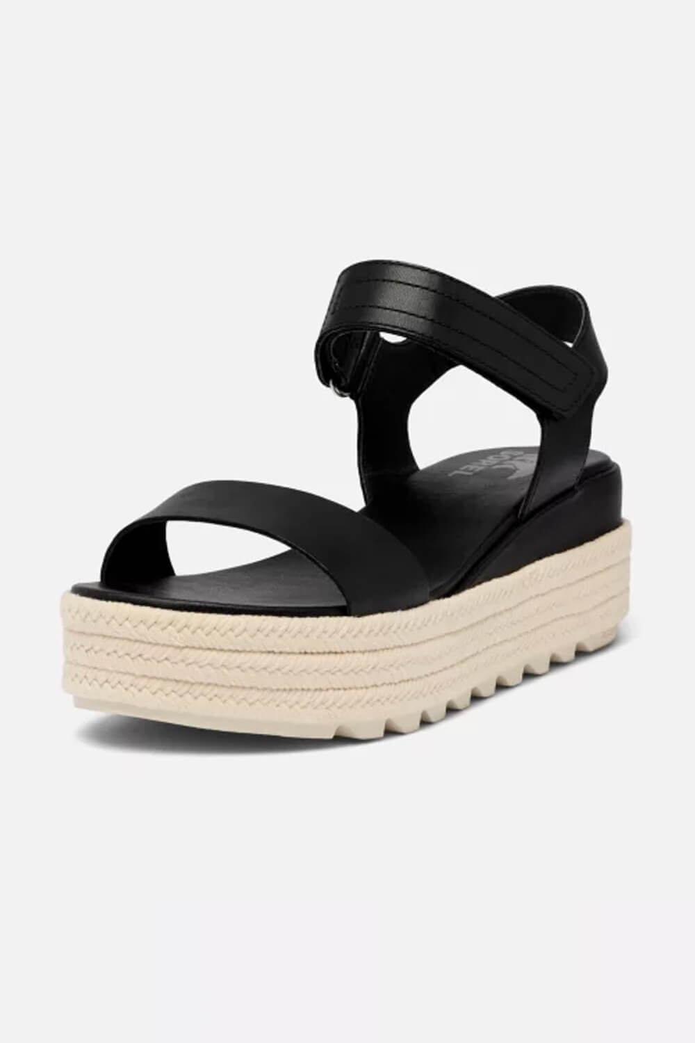 Sorel Cameron Flatform Wedge Sandals for Women in Black