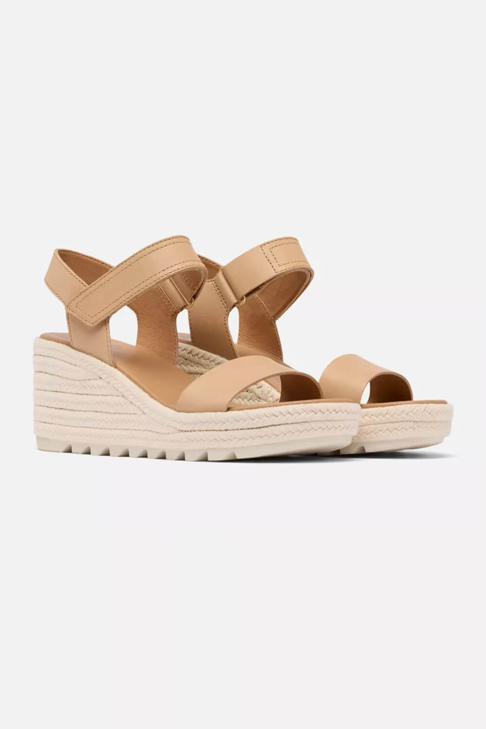 Sorel Cameron Flatform Wedge Sandals for Women in Beige