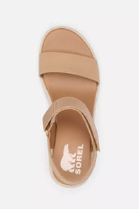 Sorel Cameron Flatform Wedge Sandals for Women in Beige