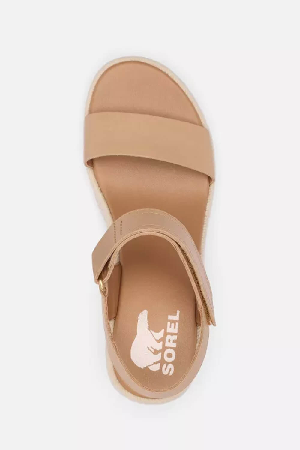 Sorel Cameron Flatform Wedge Sandals for Women in Beige
