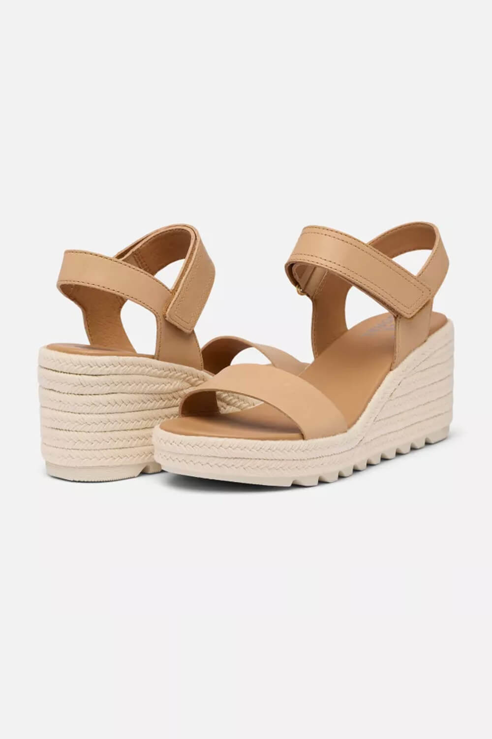 Sorel Cameron Flatform Wedge Sandals for Women in Beige