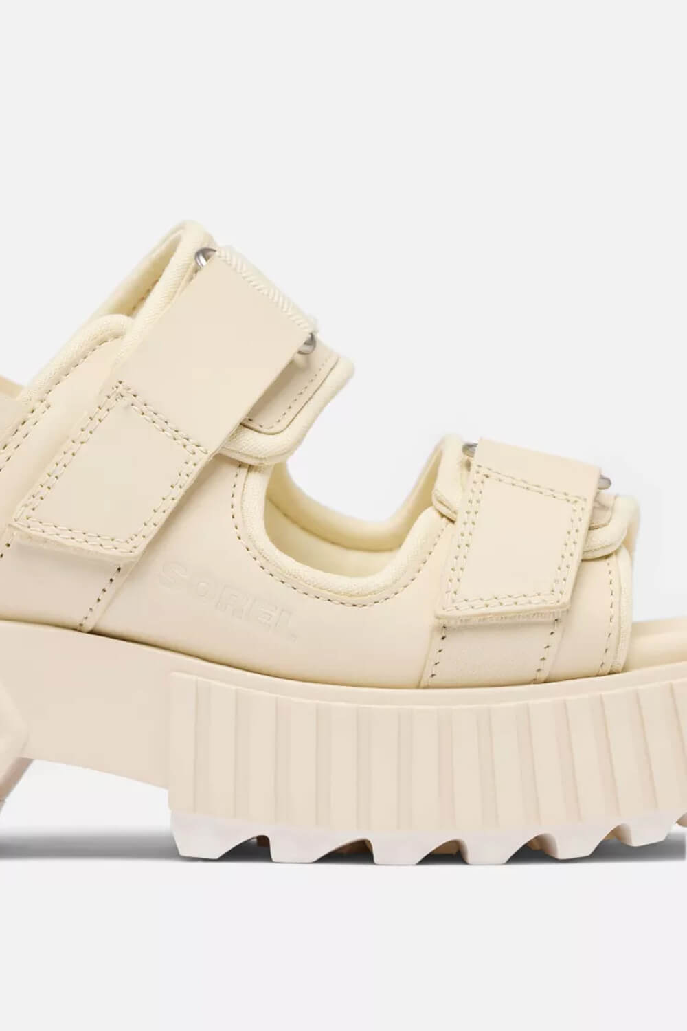 Sorel Ona Ave Multistrap Mid Sandals for Women in Chalk | 2113181-191