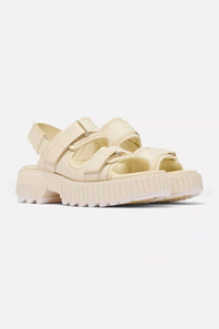 Sorel Ona Ave Multistrap Mid Sandals for Women in Chalk | 2113181-191