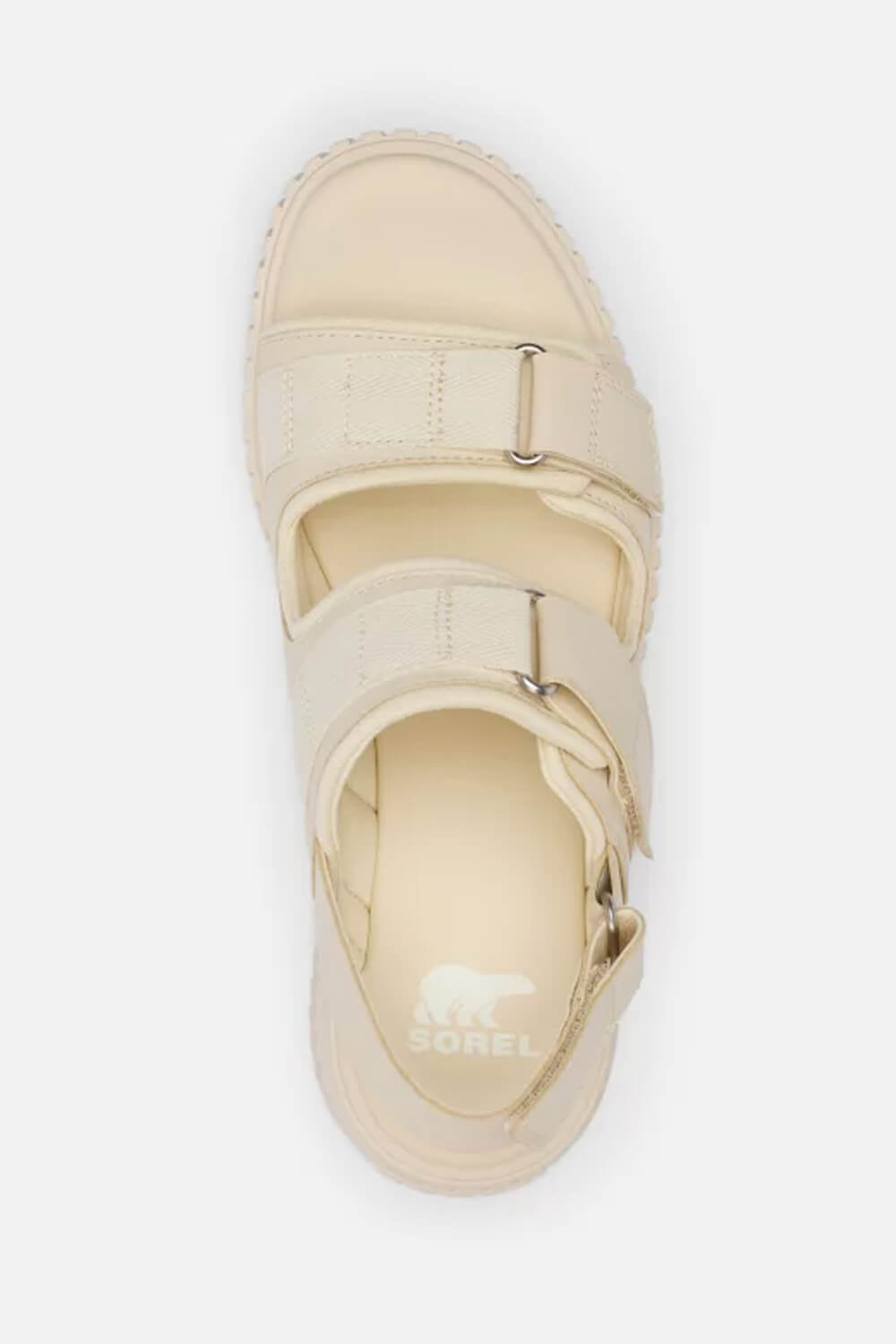 Sorel Ona Ave Multistrap Mid Sandals for Women in Chalk | 2113181-191