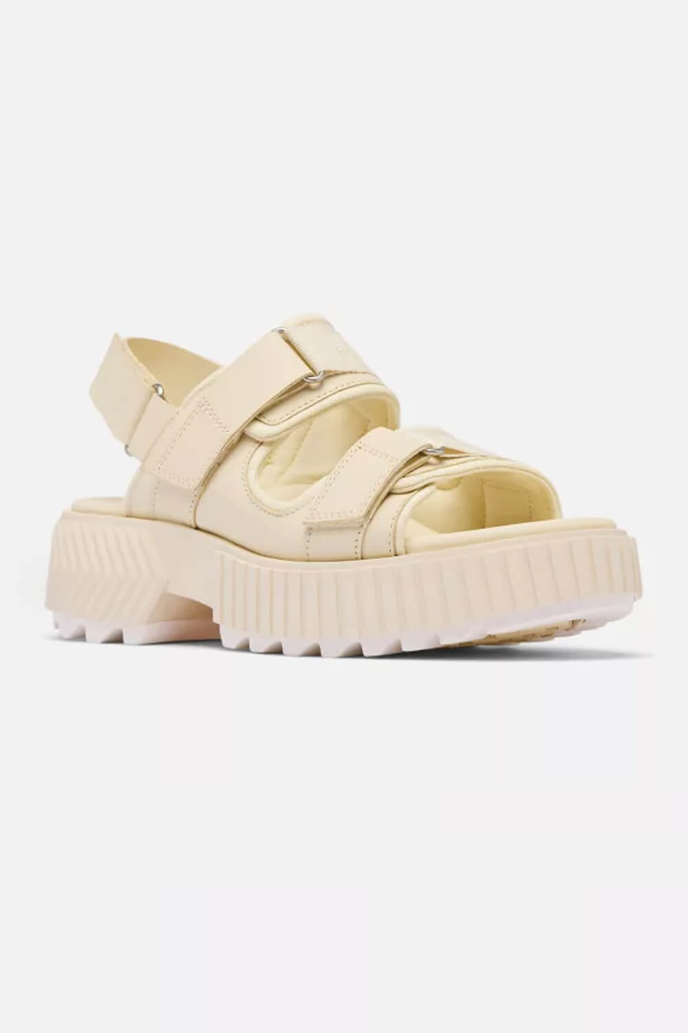 Sorel Ona Ave Multistrap Mid Sandals for Women in Chalk | 2113181-191
