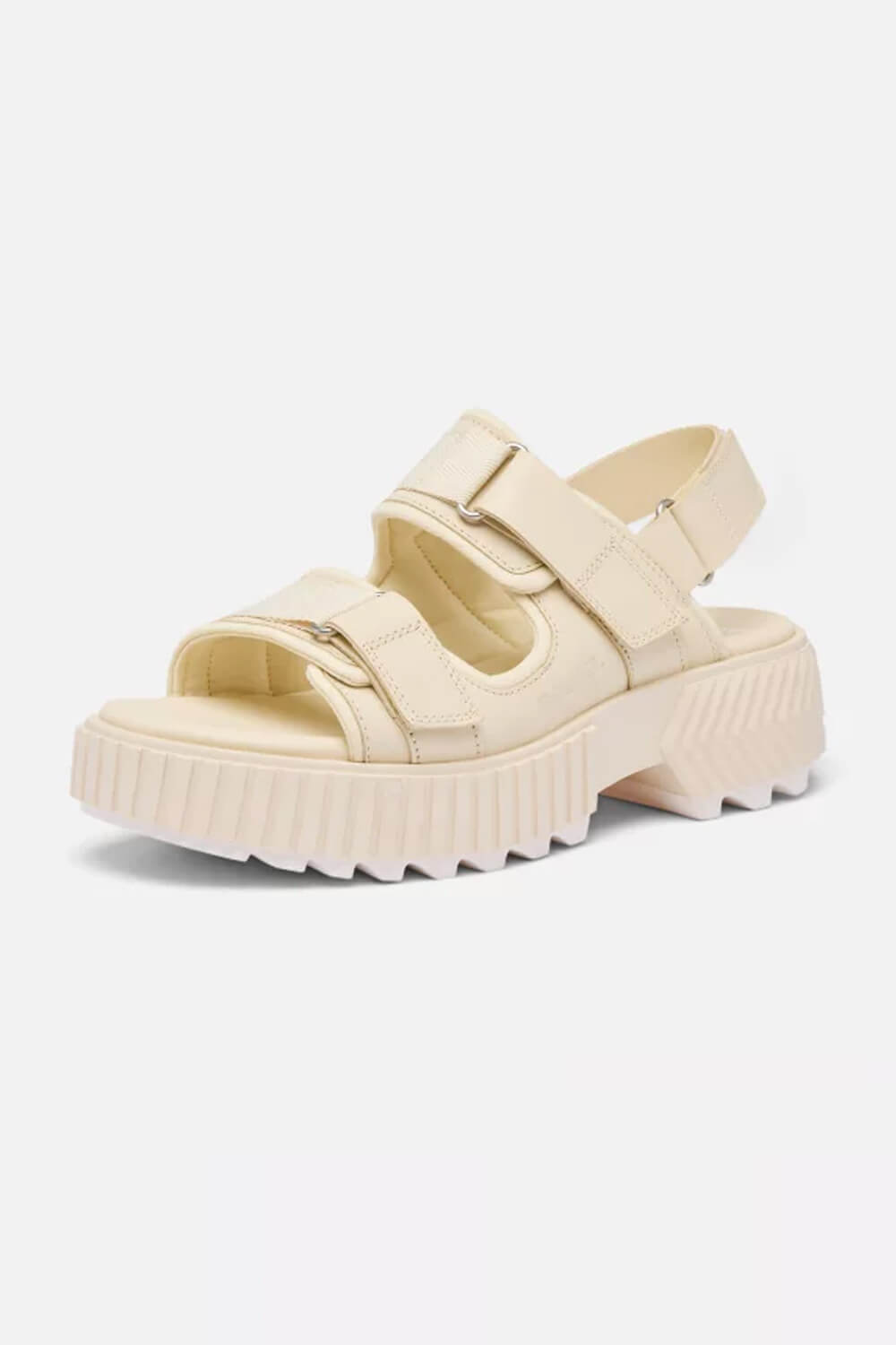 Sorel Ona Ave Multistrap Mid Sandals for Women in Chalk | 2113181-191