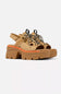 Sorel Rein Lace Platform Sandals for Women in Brown