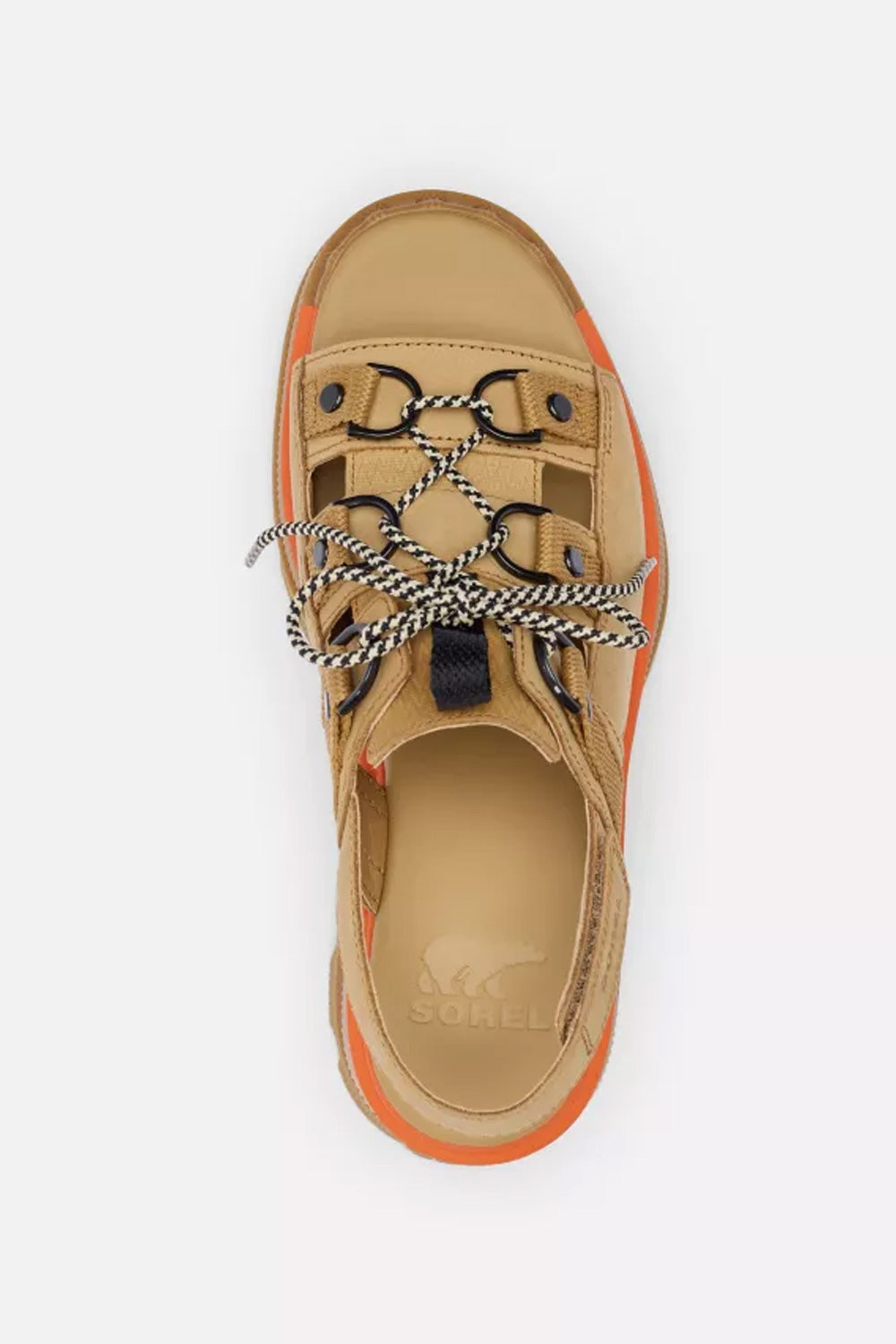 Sorel Rein Lace Platform Sandals for Women in Brown