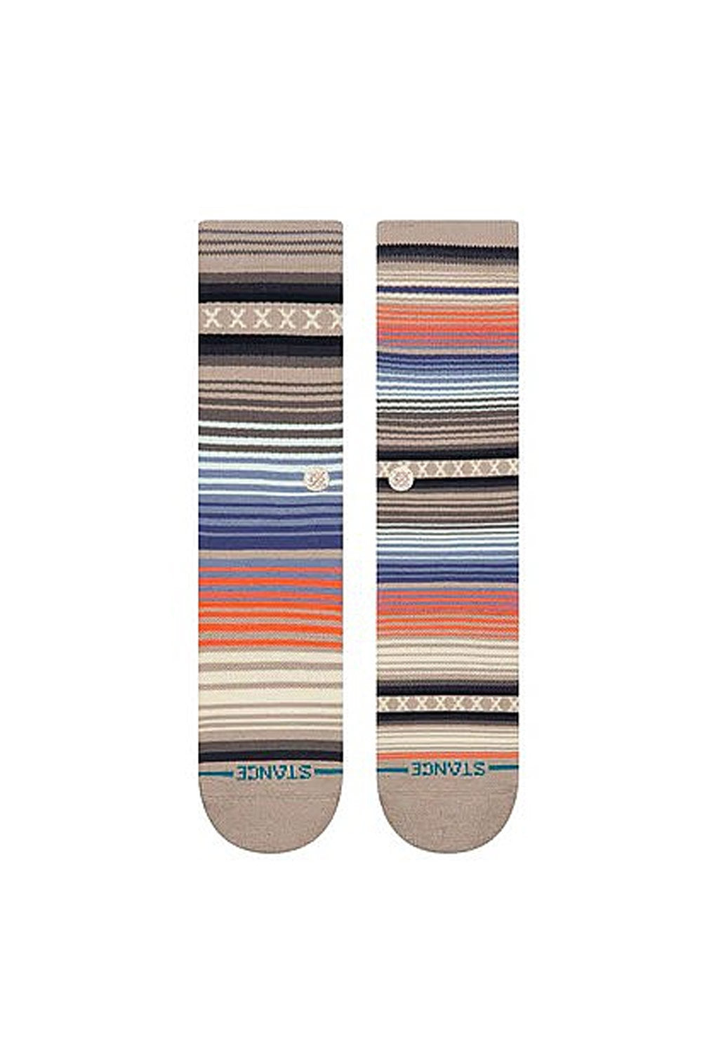 Stance Current Crew Socks for Men in String Grey