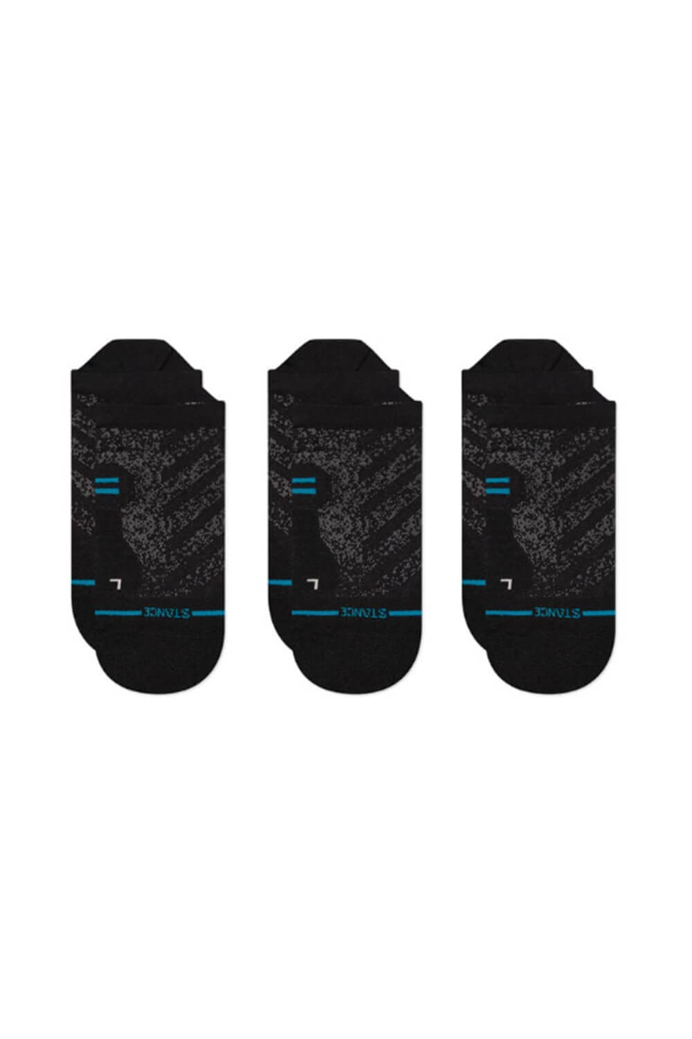Stance Run Light 3 Pack Tab Socks for Men in Black