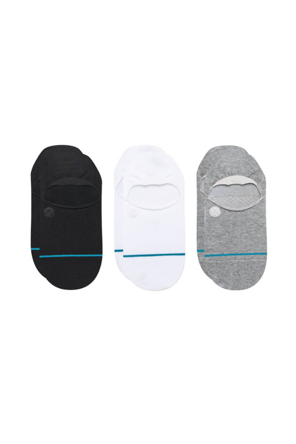 Stance Icon 3 Pack No Show Socks for Men in Multi