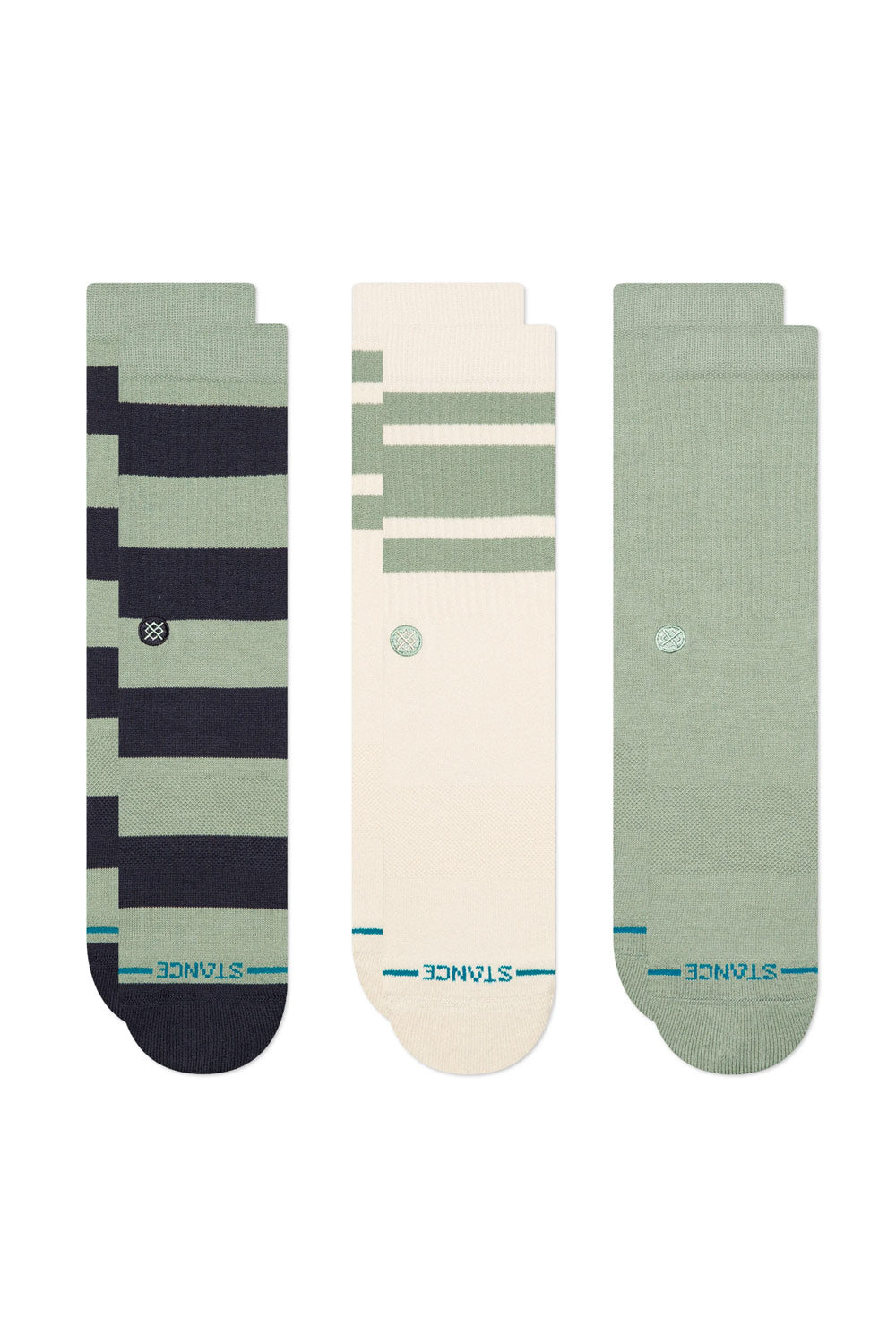 Stance Townie Crew Socks 3 Pack for Men in Green