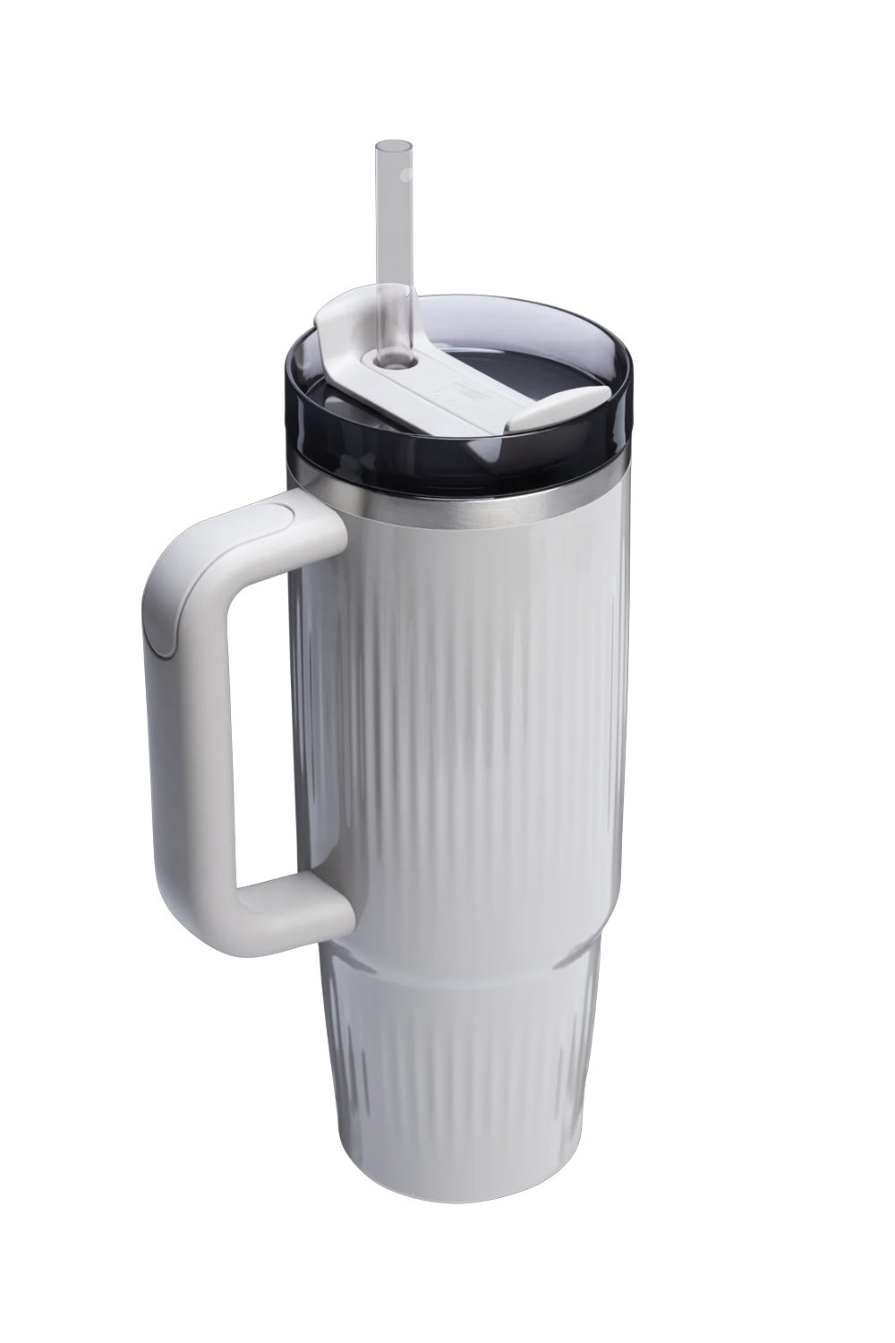  Stanley Quencher H2.0 Fluted 30 oz Tumbler in Ash Gloss 