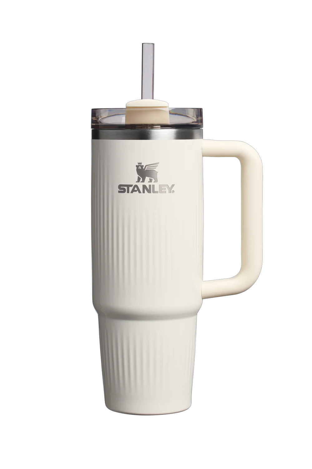 Stanley Quencher H2.0 Fluted 30 oz Tumbler in Cream Gloss