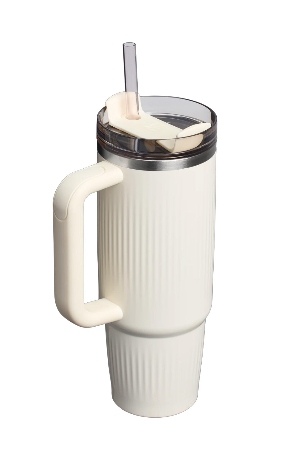 Stanley Quencher H2.0 Fluted 30 oz Tumbler in Cream Gloss