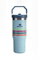 Stanley 30oz The Varsity IceFlow Flip Straw Tumbler in Seafoam Stripe