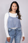 Tank & Long Sleeve Shirt Set for Women in White/Blue