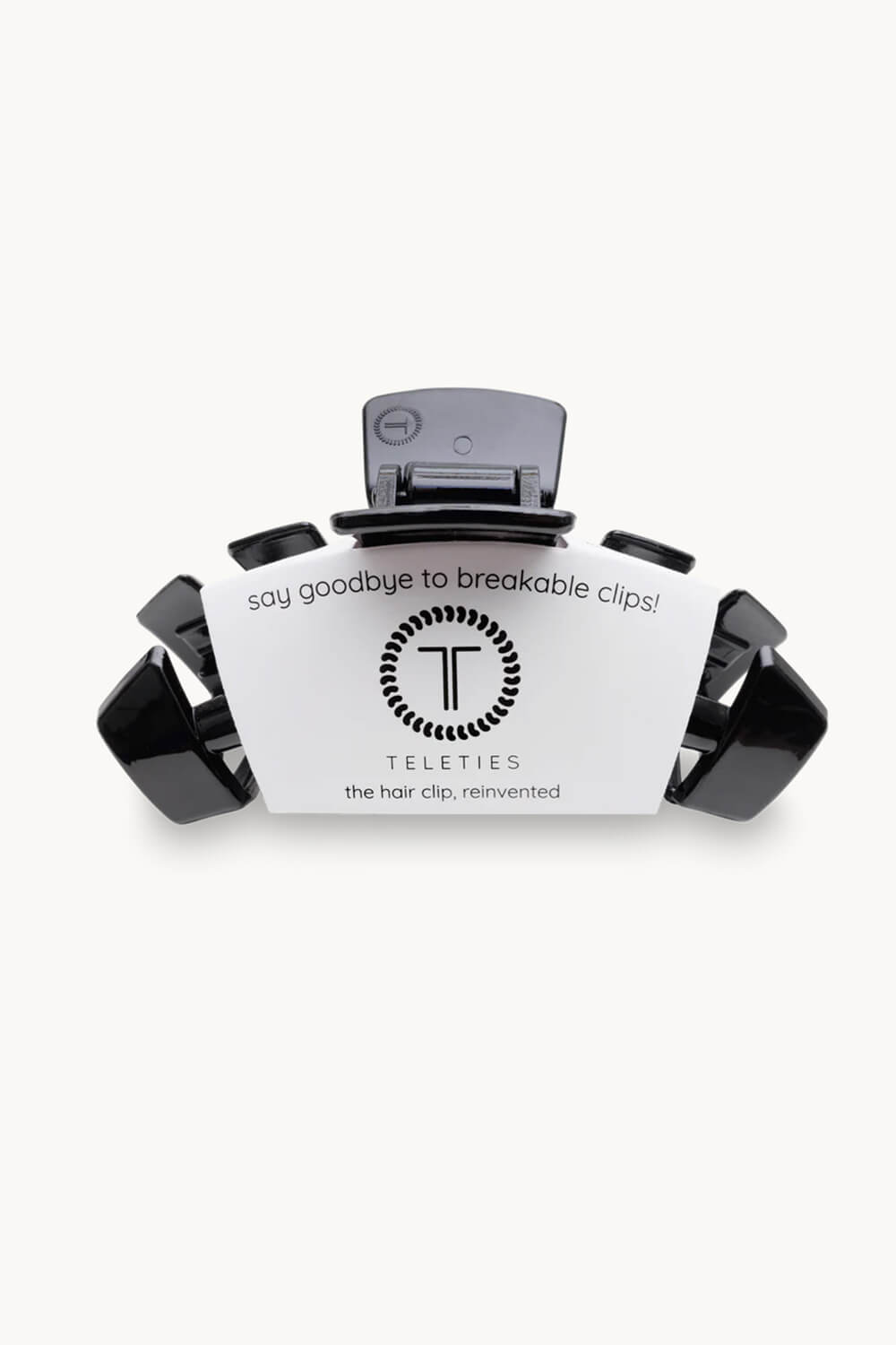 Teleties Large Claw Hair Clip in Black