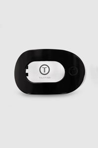 Teleties Medium Flat Round Clip in Black 