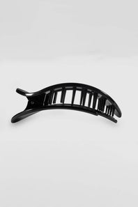 Teleties Medium Flat Round Hair Clip in Black