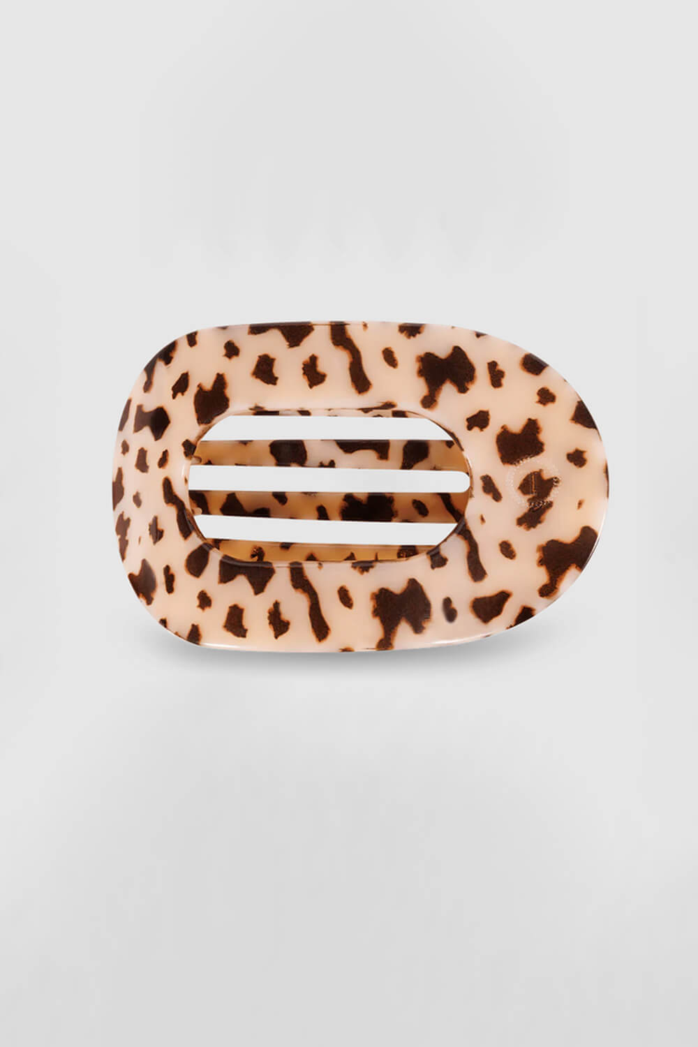 Teleties Medium Flat Round Hair Clip in Blonde Tortoise