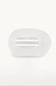 Teleties Large Flat Round Clip in White