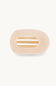 Teleties Medium Flat Round Hair Clip in Beige