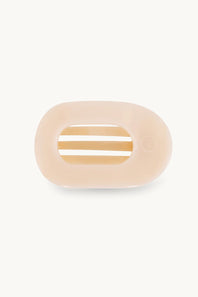 Teleties Medium Flat Round Hair Clip in Beige