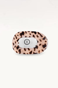 Teleties Small Flat Round Hair Clip in Blonde Tortoise
