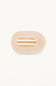 Teleties Small Flat Round Hair Clip in Beige