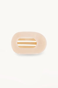 Teleties Small Flat Round Hair Clip in Beige