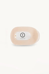 Teleties Small Flat Round Hair Clip in Beige