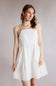 Textured Floral Tiered Dress for Women in White