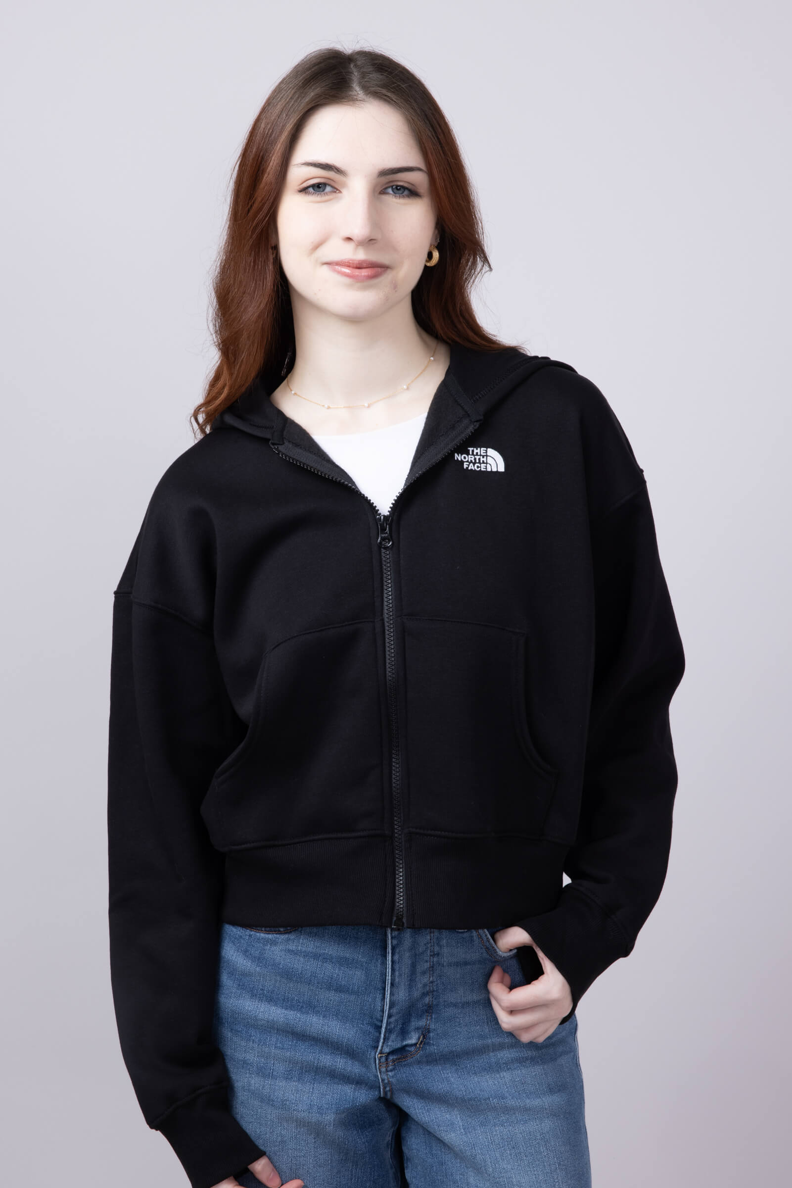 The North Face Evolution Full Zip Hoodie for Women in Black