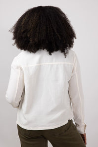 Thread & Supply Casey Button Up Shirt for Women in Bone