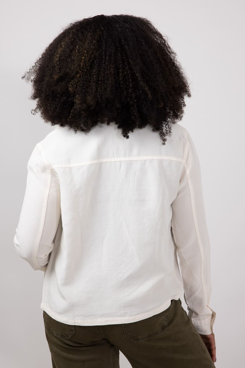 Thread & Supply Casey Button Up Shirt for Women in Bone